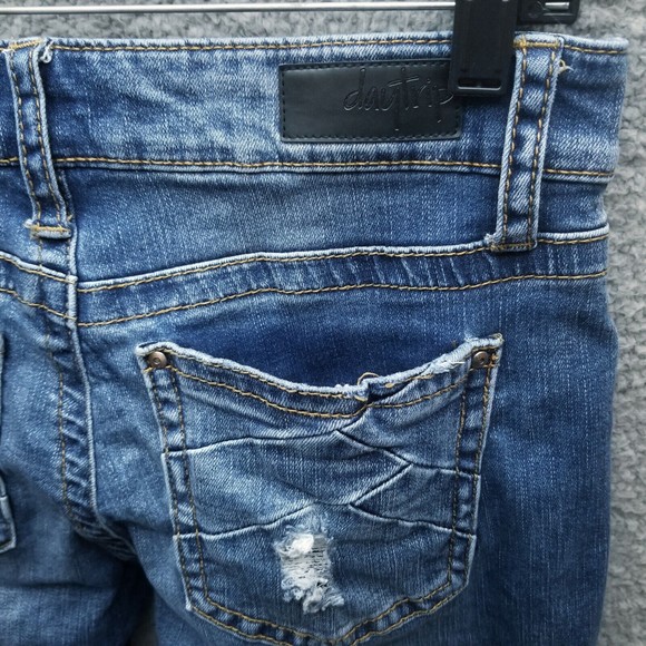 Daytrip Women's 28 Virgo Blue Cropped Bootcut Jeans 31.75" 24.25" 9" - Picture 10 of 12